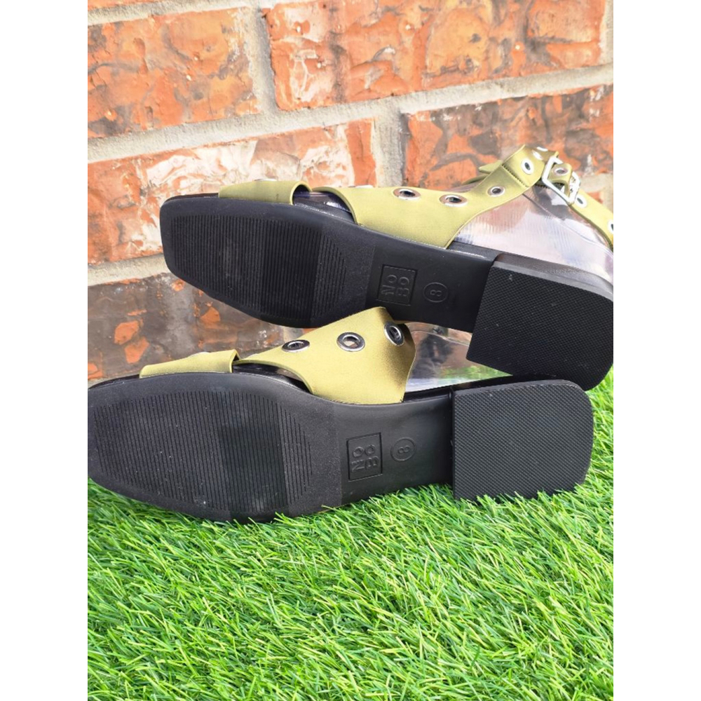 No Boundaries Olive Green Strappy Sandals Women’s Size 8 - Picture 5 of 7